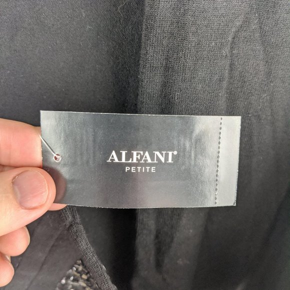 NWT Alfani Deep Black Cardigan Size Petite Large - Picture 4 of 7
